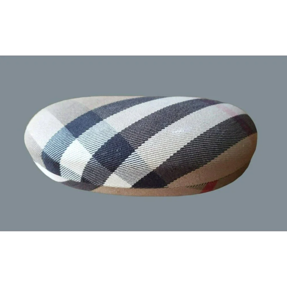 BURBERRY NOVA CHECK Eyeglasses / Sunglasses Hard Case PLAID Clamshell EMPTY CASE